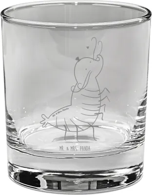 Produktbild von Mr. & Mrs. Panda Tumbler Garnele Franzose - Transparent - Geschenk, Trinkglas, gravur glas, Urlaub, Longdrinkglas, für Gin, Französisch, Krabbe