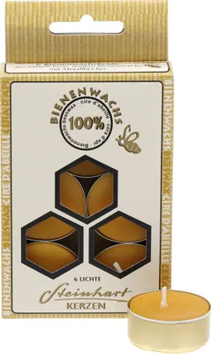 Produktbild von 100% Bienenwachs Teelichte in Aluhülle 6er-Pack