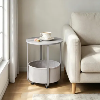 Produktbild von Einfaches Design Beistelltisch,Runder Couchtisch,Sofatisch,Beistelltisch(nur mit Beistelltisch)