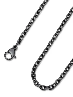 Obrázek produktu pro ChainsHouse, pánská řetězka, nerezová ocel, černá, 3 mm / 71 cm