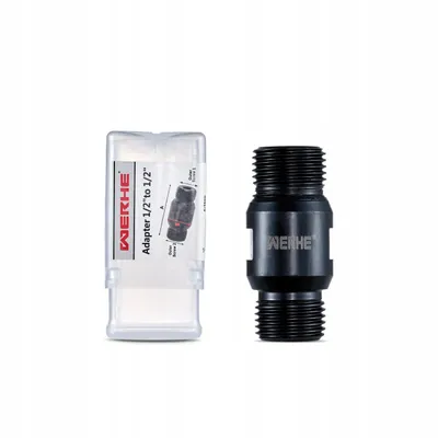 Zdjęcie produktu dla Adapter WERHE 1/2" do 1/2" - łącznik do koronek i osprzętu diamentowego