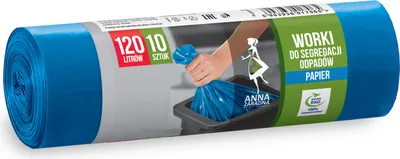 Immagine prodotto di Sacchi per rifiuti 120 L sacchi per rifiuti sacchi per rifiuti sacco per rifiuti blu 10 pezzi