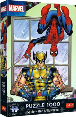 Produktbild von TREFL Puzzle Premium Plus Spiderman und Wolverine 1000 DLC