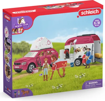 Produktbild von Schleich® 42535 Schleich® Horse Club 42535 Abenteuer mit Auto und Pferdeanhänger Spielfiguren-Set