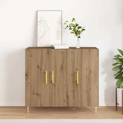 Produktbild von vidaXL Sideboard Artisan-Eiche 90 x 34 x 80 cm Holzwerkstoff