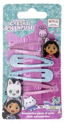Obrázek produktu pro Sada sponek do vlasů Gabby's Dollhouse, 4 ks
