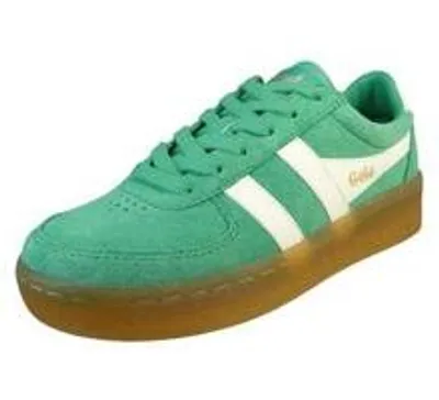 Image de Gola Dames Faible Sneaker Grandslam Suede CLA589 Low Top CLA589 vert