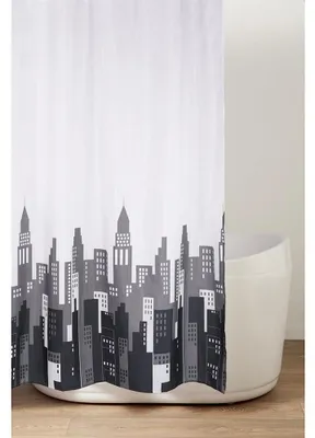 Image de Rideau de douche 180x200cm, Polyester, Décor