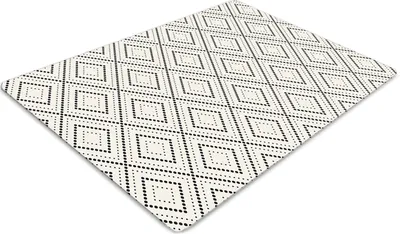 Obrázok produktu pre Podlahová ochranná podložka - Ochranná podložka pod stoličku - Podlahová podložka - 100x70 cm - Geometrický vzor