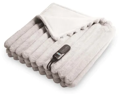 Zdjęcie produktu dla Duux DXOB02 Yentl Cuddle Podgrzewany koc Stripped Rabbit szary (200 x 200)