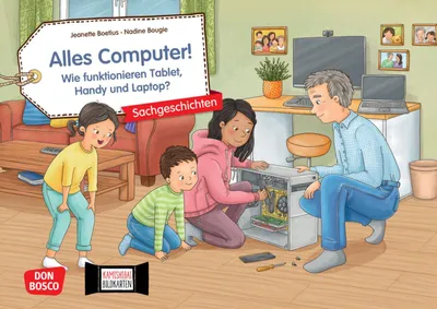 Produktbild von Alles Computer! Wie funktionieren Tablet, Handy und Laptop? Kamishibai Bildkartenset