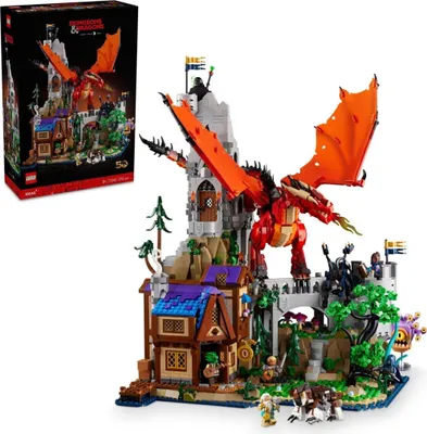 Produktbild von LEGO Ideas Dungeons & Dragons: Die Sage vom Roten Drachen, Bauset fr Erwachsene, Dungeons and Dragons Geschenkideen fr Fans, Fantasy-Bauset, kreative Aktivitt 21348
