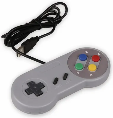 Zdjęcie produktu dla Joy-iT SBC-GAMEPAD-SNES, Gamepad, PC, Przycisk Select, Przycisk start, Analogowy, Przewodowa, USB 2.0