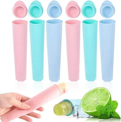 Produktbild von Famanu Silikon-Eisformen - Wiederverwendbare Eisbereiter Set