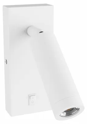 Produktbild von Spectrum LED Wandleuchte Madara Slim GU10 MR11 weiß Bettleuchte mit Schalter einstellbar