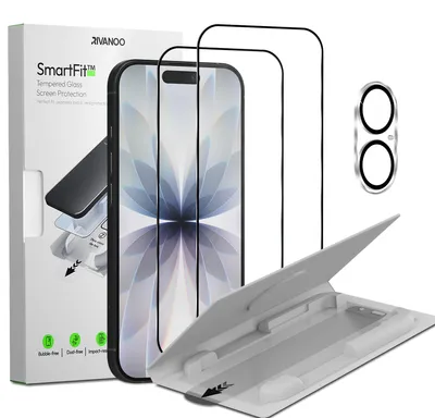 Produktbild von 2-Pack iPhone 17 Displayschutzfolie & 1-Pack Kameraschutz - Gehärtetes Glas | [Automatische Installation] - Blasenfrei