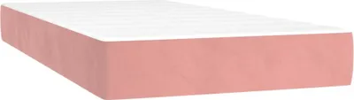 Produktbild von Taschenfederkernmatratze für Kinder Rosa 80x160 cm Samt