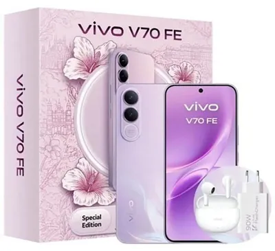 Zdjęcie produktu dla VIVO V70 FE + BUD, 17,4 cm (6.83"), 8 GB, 512 GB, 200 MP, Android 16.0, Fioletowy