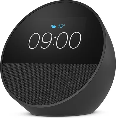 Produktbild von und Amazon Echo Spot (2024), smarter Wecker mit sat