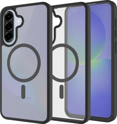 Image de Cazy Coque compatible avec Samsung Galaxy A37 Coque compatible avec MagSafe – Military Grade Backcover – Noir