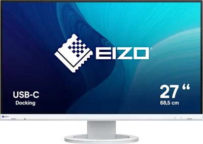 Produktbild von EIZO FlexScan EV2720S-WT, 68,6 cm (27"), 2560 x 1440 Pixel, Quad HD, LCD, 5 ms, Weiß