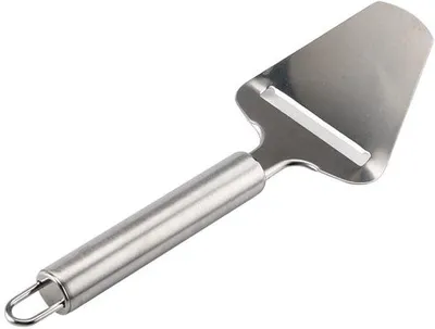 Produktbild von Ibenzoa® Käseschaber aus rostfreiem Edelstahl, 21,5 x 7,3 x 1,9 cm – ergonomischer Griff mit Aufhängeöse, spülmaschinenfest, multifunktional für Käse, Schokolade und Gemüse