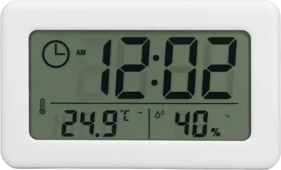 Obrázek produktu pro Digitální hodiny Jednoduché mini speciální zrcadlové provedení Přenosné Praktické Bílé elektronické hodiny
