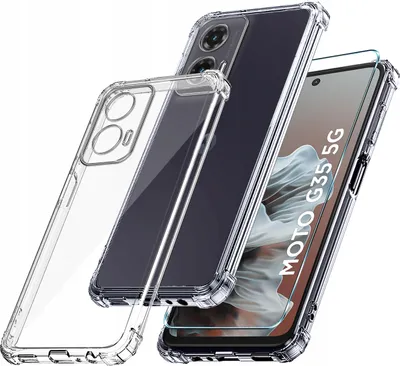 Obrázok produktu pre Motorola Moto G35 5G ANTI-SHOCK PRIEHĽADNÉ PUZDRO + 9H OCHRANNÉ SKLO
