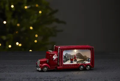 Produktbild von LED-Weihnachtsfigur 'Merryville' Santa im Truck