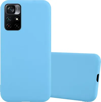 Produktbild von Cadorabo Hülle für Xiaomi POCO M4 PRO 5G Schutzhülle in Blau Handyhülle TPU Silikon Etui Case Cover