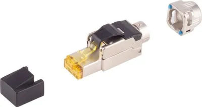 Obrázok produktu pre shiverpeaks BS08-45011, RJ-45, Strieborná, Samec, Priamy, Cat6a, -10 - 60 °C