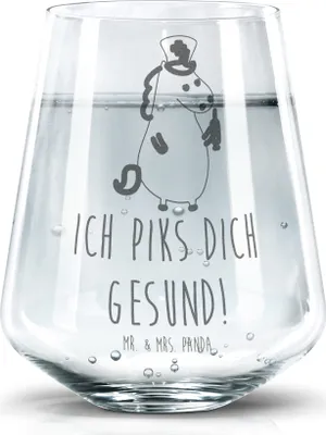 Produktbild von Mr. & Mrs. Panda Glas Einhorn Krankenschwester - Transparent - Geschenk, Dekoglas, Ärztin, Becherglas, Tumbler, Krankenpflegerin, getränkebecher, Krankenhaus, Unicorn