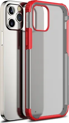 Produktbild von Mobigear Shockproof iPhone 12 Pro Max Hülle Hardcase Backcover Stoßfest - Rot