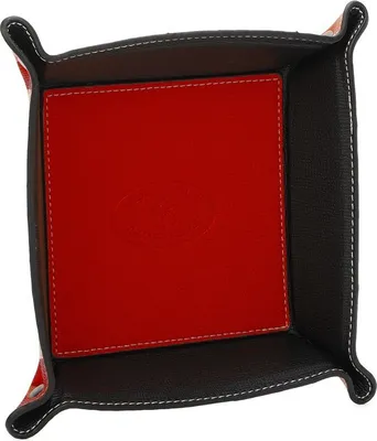 Immagine prodotto di Gallantry Organiser - Cestino portaoggetti vegano - Portachiavi - Organizzatore da scrivania - Contenitore per cellulare, portafoglio, trucchi - Rosso