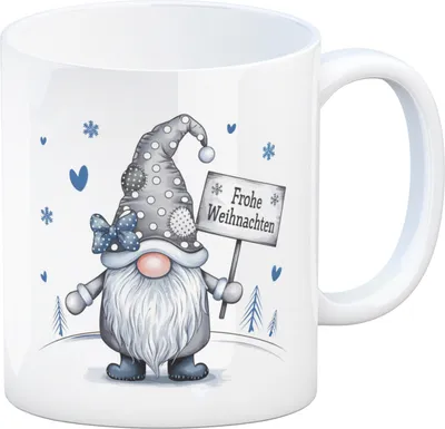 Produktbild von Weihnachtswichtel - Frohe Weihnachten Kaffeebecher