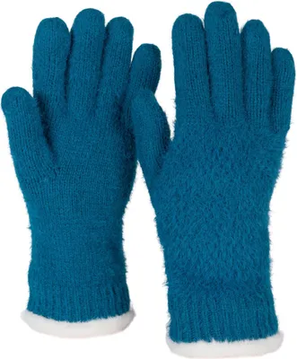 Produktbild von styleBREAKER Damen warme Winter Handschuhe mit Reiskorn Muster und Fleece, Thermo Strickhandschuhe, Fingerhandschuhe 09010040