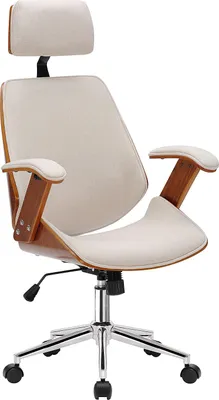 Produktbild von home24 Bürodrehstuhl - Massivholz / Textil
