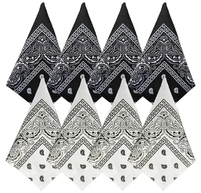 Productafbeelding van Solidchoice - Set van 24 Bandana's in Paisley Patroon