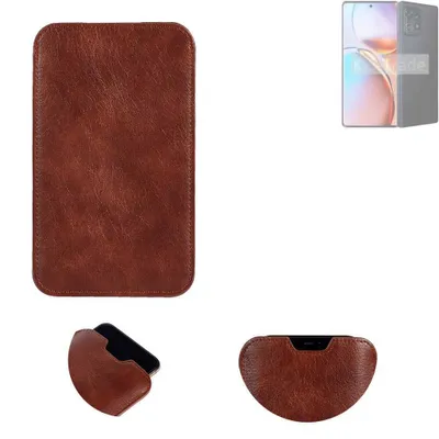 Produktbild von K-S-Trade Schutzhülle Handyhülle kompatibel mit Motorola Edge 2023 Handytasche Kunstleder Sleeve in braun