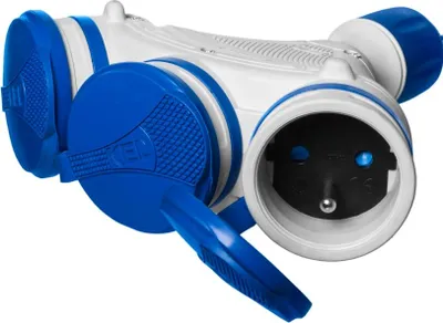 Obrázek produktu pro Trojitá přenosná zásuvka se vzduchotěsností a uzemněním Plastrol W-01157