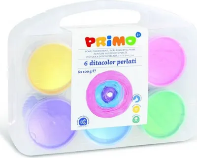 Immagine prodotto di PRIMO Colori a dita perlati 6 x 100 m