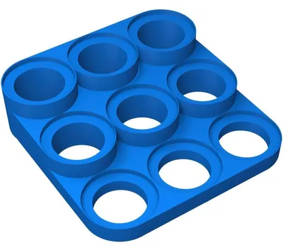 Obrázok produktu pre Podstavec na figúrky pre 58 mm podstavce z plastu, nebesky modrý