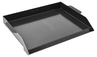 Zdjęcie produktu dla Płyta grillowa stalowa 502x370 mm uniwersalna z uchwytem do BBQ i biwaku