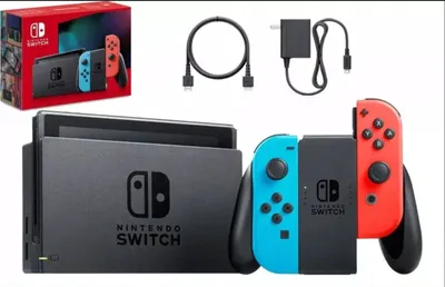 Produktbild von Nintendo Switch Konsole mit verbesserter Akkuleistung, Farbe: Grau HAC-001(-01)