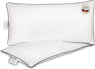 Produktbild von Kopfkissen 2er Set 80x40 cm allergikerfreundlich atmungsaktiv waschbar formstabil