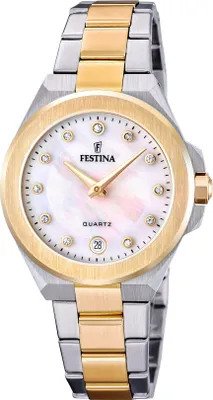 Produktbild von Festina Damenuhr Mademoiselle Armbanduhr Edelstahl silber gold UF20702/1