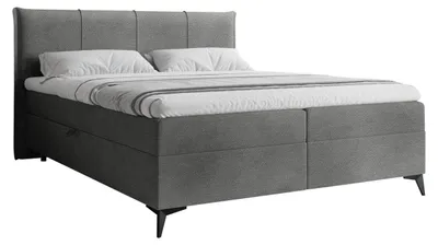 Produktbild von MIRJAN24 Boxspringbett mit zwei Bettkästen Eco Bis, Schlafzimmer Ehebett, Doppelbett mit Topper, Härtegrad H3 (Farbe: Vibe 95, Größe: 180x200 cm)