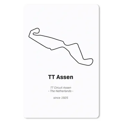 Produktbild von MuchoWow® Mauspad Mousepad TT Assen - Rennstrecke - Rennen 18x27 cm - Mousepads - Maus Mat - Pad - Mausunterlage