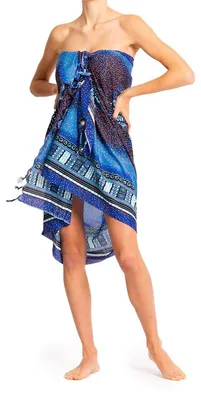 Produktbild von PANASIAM Sarong Maoi 02, 250x113cm, blue tones
