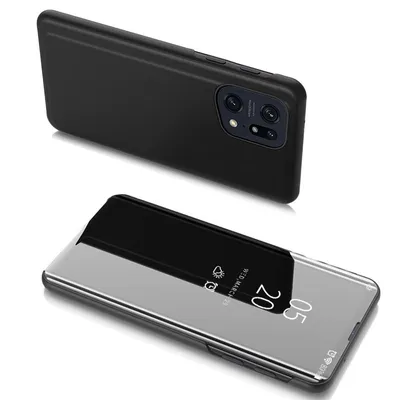 Produktbild von Clear View Case für Oppo Find X5 Lite - Schwarz KP24437